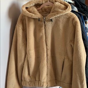 Faux fur teddy coat